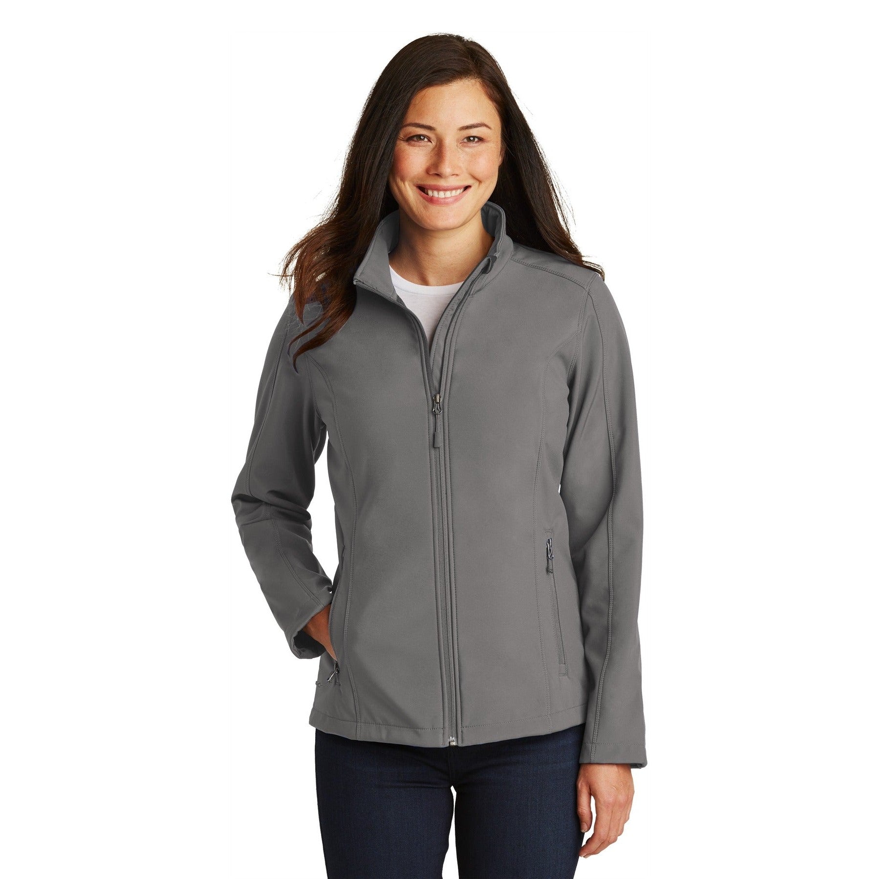 Port Authority-Port Authority® Women's Core Soft Shell Jacket. L317-MedTech-4